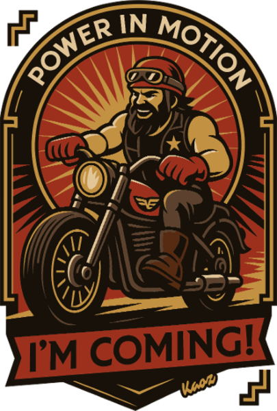 Power in Bewegung: Ich komme, Biker