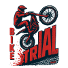 MotoTrial Rider Graphic