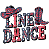 Lone Dance Western Boots Stars