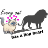 Every cat has a lion heart