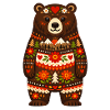 Bear in Folk Style