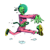 Zombie Runner Neon Pop