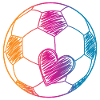 Fußball Ball Aquarell