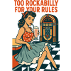Pin-Up Girl på 50'ernes Diner: For Rockabilly for reglerne