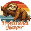 Professional Napper Sloth Shirt Funny Lazy