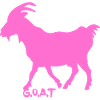 Goat pink G.O.A.T.