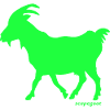 G.O.A.T. Goat scapegoat green neon