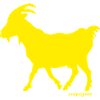 Goat GOAT scapegoat yellow