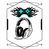 Futuristic Flaming Controller & Gaming Headset