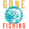 Gone Fishing Retro Splash