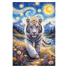 White Tiger Starry Night