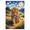 Tiger im Sternennachtwald