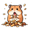 Gourmet hamsters and peanuts