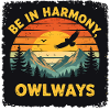 Owl Harmony at Sunset