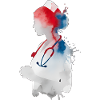 Infirmière Aquarelle Stéthoscope Infirmière