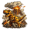 Fire Lava T-Rex