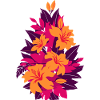 Hibiscus Neon Fire Flowers