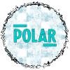Polar Eisblau Logo Muster