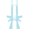 Silhouette du fusil double
