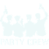 Party Crew Silhouette with Cheers