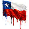 Chile Flag Dripping Solid