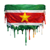 Suriname Flag Drop Art