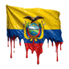 Ecuador Flag Splatter