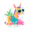 Donkey Festive Rainbow Sunglasses