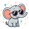 Shimmering Elephant Sunglasses