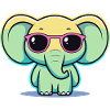 Pastel Elephant Pink Glasses