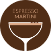 Espresso Martini Cocktail - Flat Colour Design