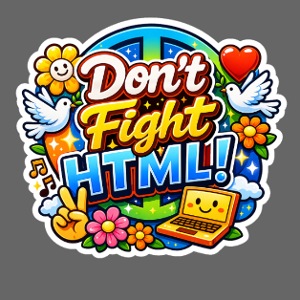 Don’t Fight HTML