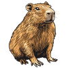 Velvety Capibara Portrait
