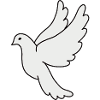 White Dove Silhouette