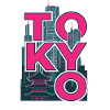 Tokyo Japan Skyline Retro