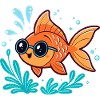 Orange Fish Aquatic Scope