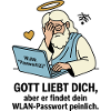 Gott liebt dich WLAN Humor