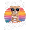 Født til at være fantastisk T-shirt bjørne-gave
