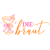 DIE BRAUT! Cocktailglas mit Schleife