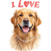 I Love Golden Retriever