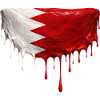 Bahrain Flagge Tropfen Kunst