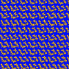 Goldenes Ornamentmuster Blauer Hintergrund 