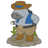 Chapeau de cowboy cheval