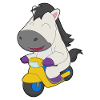 Scooter à cheval