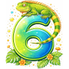 Six Gecko Tropical Glow