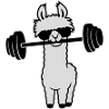 Palestra Cool Llama Weightlifting Con Bilanciere