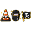 Construction site construction worker pirate