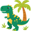 Dino Palm Tree Adventure