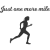 Just a Mile Left – Running Silhouette
