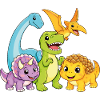 Cute Dino Team